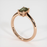 0.64 Ct. Bi Color Sapphire Ring, 18K Rose Gold 2
