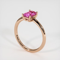 1.21 Ct. Pink Sapphire Ring, 18K Rose Gold 2