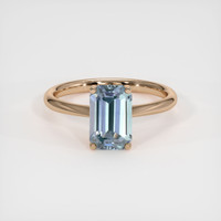 2.32 Ct. Sapphire Ring, 18K Rose Gold 1
