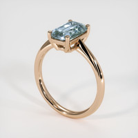 2.32 Ct. Sapphire Ring, 18K Rose Gold 2