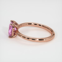 1.05 Ct. Pinkish Purple Sapphire Ring, 18K Rose Gold 4