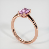 1.07 Ct. Purplish Pink Sapphire Ring, 18K Rose Gold 2