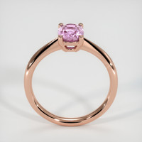 1.07 Ct. Purplish Pink Sapphire Ring, 18K Rose Gold 3
