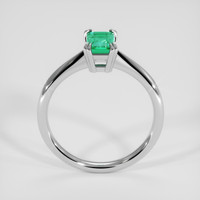 0.49 Ct. Emerald Ring, Silver 3
