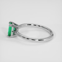 0.49 Ct. Emerald Ring, Silver 4
