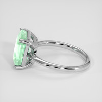 4.16 Ct. Emerald Ring, Silver 4