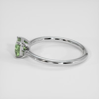 0.85 Ct. Green Sapphire Ring, Silver 4