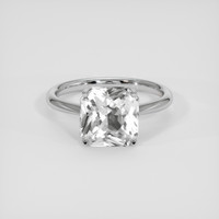 4.55 Ct. White Sapphire Ring, Silver 1