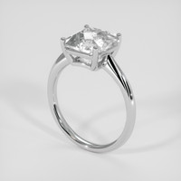 4.55 Ct. White Sapphire Ring, Silver 2