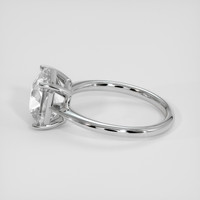 4.55 Ct. White Sapphire Ring, Silver 4