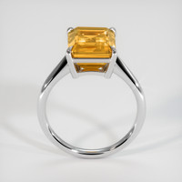 6.59 Ct. Yellowish Orange Citrine Ring, 10K White Gold 3