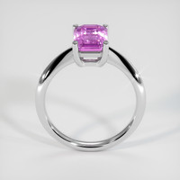 2.30 Ct. Purplish Pink Sapphire Ring, 10K White Gold 3