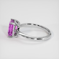 2.30 Ct. Purplish Pink Sapphire Ring, 10K White Gold 4