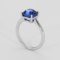 3.17 Ct. Blue Sapphire Ring, 10K White Gold 2