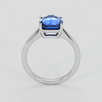 3.17 Ct. Blue Sapphire Ring, 10K White Gold 3