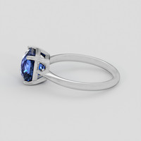 3.17 Ct. Blue Sapphire Ring, 10K White Gold 4
