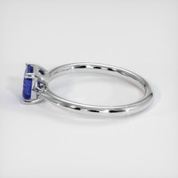 0.96 Ct. Blue Sapphire Ring, 10K White Gold 4