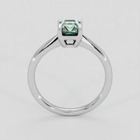 1.15 Ct. Green Sapphire Ring, 10K White Gold 3