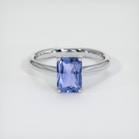 0.95 Ct. Sapphire Ring, 14K White Gold 1