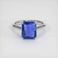 3.44 Ct. Sapphire Ring, 14K White Gold 1