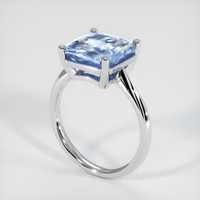 5.04 Ct. Sapphire Ring, 14K White Gold 2