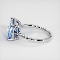 5.04 Ct. Sapphire Ring, 14K White Gold 4