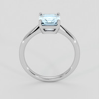 1.45 Ct. Blue Aquamarine Ring, 14K White Gold 3
