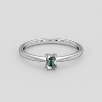0.29 Ct. Alexandrite Ring, 14K White Gold 1