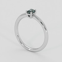 0.29 Ct. Alexandrite Ring, 14K White Gold 2