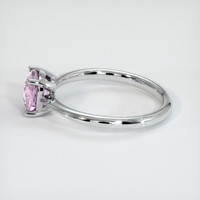 1.13 Ct. Pink Sapphire Ring, 14K White Gold 4