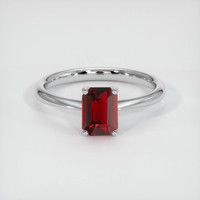 1.49 Ct. Ruby Ring, 14K White Gold 1