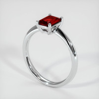 1.49 Ct. Ruby Ring, 14K White Gold 2