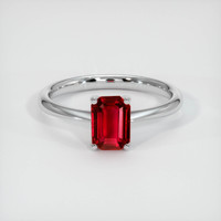 1.46 Ct. Ruby Ring, 14K White Gold 1