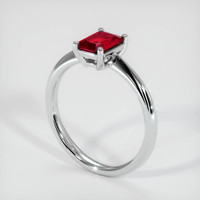 1.46 Ct. Ruby Ring, 14K White Gold 2