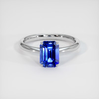 2.06 Ct. Sapphire Ring, 14K White Gold 1
