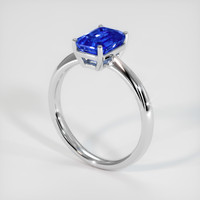 2.06 Ct. Sapphire Ring, 14K White Gold 2
