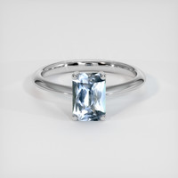 1.26 Ct. Sapphire Ring, 14K White Gold 1