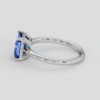 2.58 Ct. Blue Sapphire Ring, 14K White Gold 4