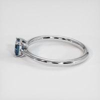 0.49 Ct. Sapphire Ring, 14K White Gold 4