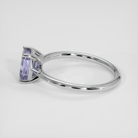 1.72 Ct. Violet Sapphire Ring, 14K White Gold 4