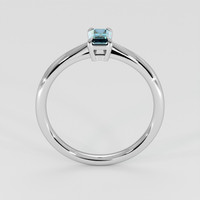 0.45 Ct. Bluish Green Sapphire Ring, 14K White Gold 3