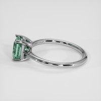 1.72 Ct. Bluish Green Sapphire Ring, 14K White Gold 4