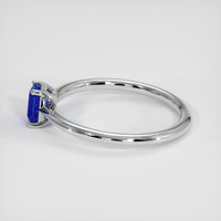 0.70 Ct. Sapphire Ring, 14K White Gold 4