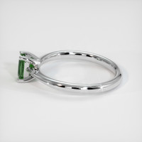 0.43 Ct. Green Sapphire Ring, 14K White Gold 4