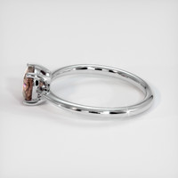 0.99 Ct. Brown Sapphire Ring, 14K White Gold 4