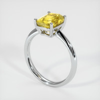 3.05 Ct. Sapphire Ring, 14K White Gold 2