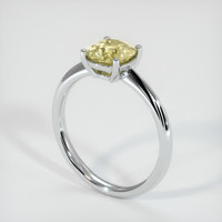 1.37 Ct. Yellow Sapphire Ring, 14K White Gold 2