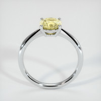 1.37 Ct. Yellow Sapphire Ring, 14K White Gold 3