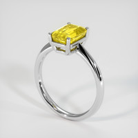 3.77 Ct. Sapphire Ring, 14K White Gold 2