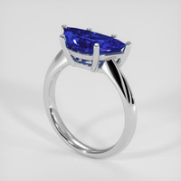 2.51 Ct. Blue Sapphire Ring, 18K White Gold 2
